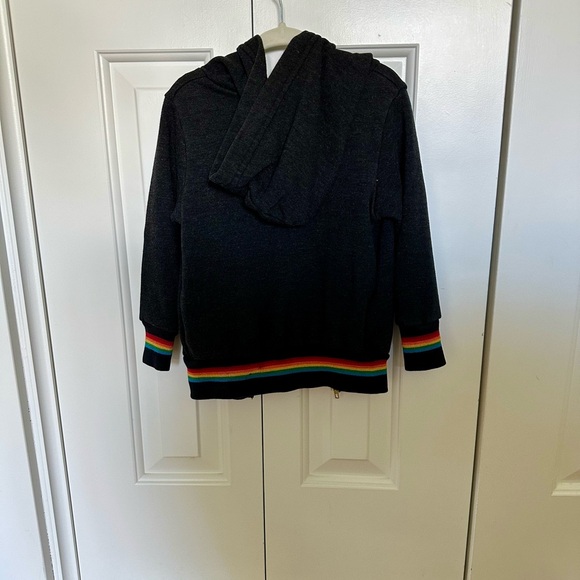 Aviator Nation Rib Rainbow Zip Hoodie - Kids - Picture 2 of 4